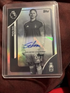 Matz Sels Topps Premier League 2025/2026 Nottingham Forest, Auto 22/75 for sale on Ebay