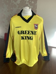 IPSWICH TOWN Original 1999 PUNCH Goalkeeper Shirt LARGE Adults NEAR MINT Rare for sale on Ebay