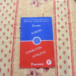 Brighton v Charlton Benefit Match 1948/9 for sale on Ebay