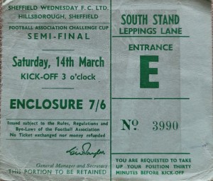 Manchester United V West Ham United FA CUP SF ticket 1963-64 for sale on Ebay