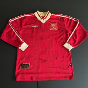 Signed Player Training Issue Stan Collymore Liverpool Shirt 1995/1996 (711)  for sale on Ebay