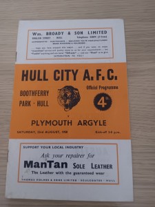 Hull City v Plymouth Argyle 1958 for sale on Ebay