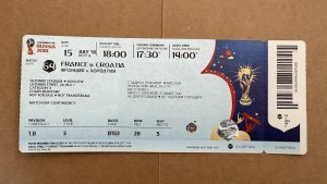 2018 FIFA Football World Cup Final Ticket - Original Ticket - France v Croatia for sale on Ebay