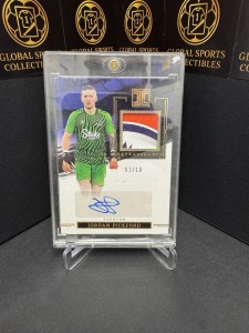 Panini Impeccable Jordan Pickford Everton /10 Worn Patch Auto for sale on Ebay
