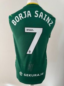 Signed BORJA SAINZ Shirt - Norwich City -EXACT PROOF/COA- Spain Alaves for sale on Ebay