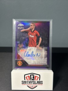 Topps Chrome Nemanja Vidic 24/25 Manchester United Auto 1/15 FIRST ISSUE for sale on Ebay