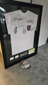 SIGNED with COA - England Legends Shirt for sale on Ebay