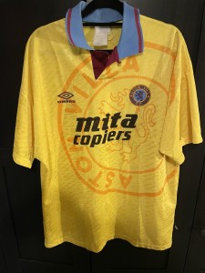 Original Authentic Umbro Aston Villa 1991/1992 Third Shirt Mens Large for sale on Ebay