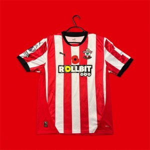 Nathan Wood Signed Southampton FC Poppy Home Shirt for sale on Ebay