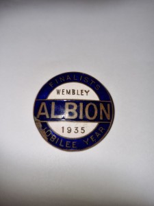 Genuine Vintage West Bromwich Albion 1935 FA Cup Final Metal Lapel Badge. Rare for sale on Ebay