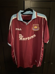 West Ham United Home 1999/01 Dr Martens Football Shirt Men’s XL for sale on Ebay