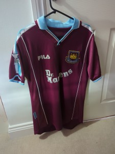 WEST HAM UNITED 1999/2001 HOME FOOTBALL SHIRT FILA SIZE XL ADULT DI CANIO #10 for sale on Ebay