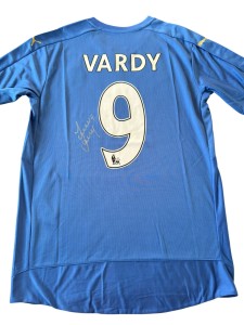 Rare Jamie Vardy Signed Leicester City League Champions Jersey for sale on Ebay