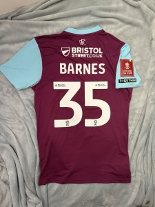Burnley FC Ashley Barnes Fa Cup Shirt for sale on Ebay