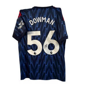Max Dowman signed shirt PROOF ARSENAL JERSEY PROOF SAKA EZE HAVERTZ SALIBA for sale on Ebay