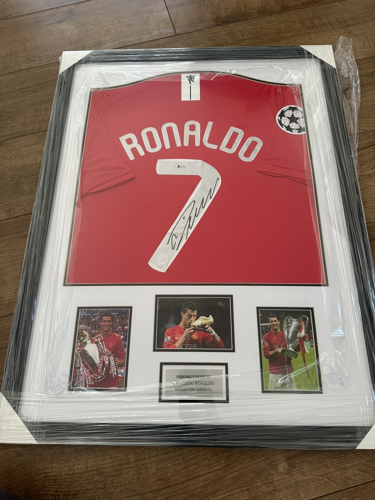 DELUXE FRAMED Cristiano Ronaldo Hand Signed Man Utd Shirt Beckett Witnessed COA for sale on Ebay
