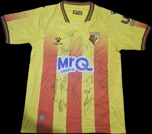Watford Fc Squad Signed 2025/26 Home Shirt Football Autograph COA & PROOF for sale on Ebay