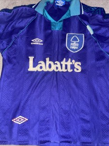 Nottingham Forest Vintage Away Football Shirt 1993-1995 Season - Size Medium for sale on Ebay