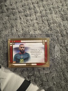   Futera Unique Bryan Mbeumo Cameroon 1/1 Memorablia Brentford Worn Shorts for sale on Ebay