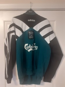 An Adidas Liverpool Fc Genuine  Vintage Retro Sweatshirt, Size 44/46. for sale on Ebay