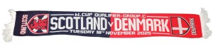 SCOTLAND VS DENMARK SCARF 2025 for sale on Ebay