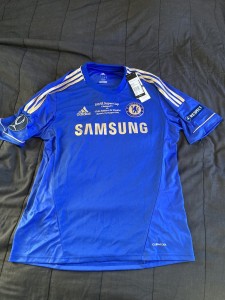 Chelsea Fc Adidas UEFA Super Cup Final 2012 Shirt Mens Size Large for sale on Ebay