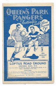 1934/35 Division 3 South - QUEENS PARK RANGERS v. CRYSTAL PALACE for sale on Ebay