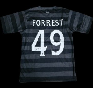 James Forrest Hand Signed 2012/13 Celtic  Fc Hoops Away Shirt Autograph COA for sale on Ebay