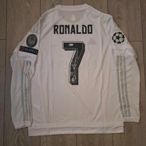 Cristiano Ronaldo Hand Signed Real Madrid Beckett Witnessed Shirt  for sale on Ebay