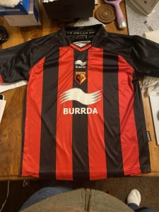 Watford FC 2010/11 Away Shirt Size Large Burrda Excellent Condition for sale on Ebay