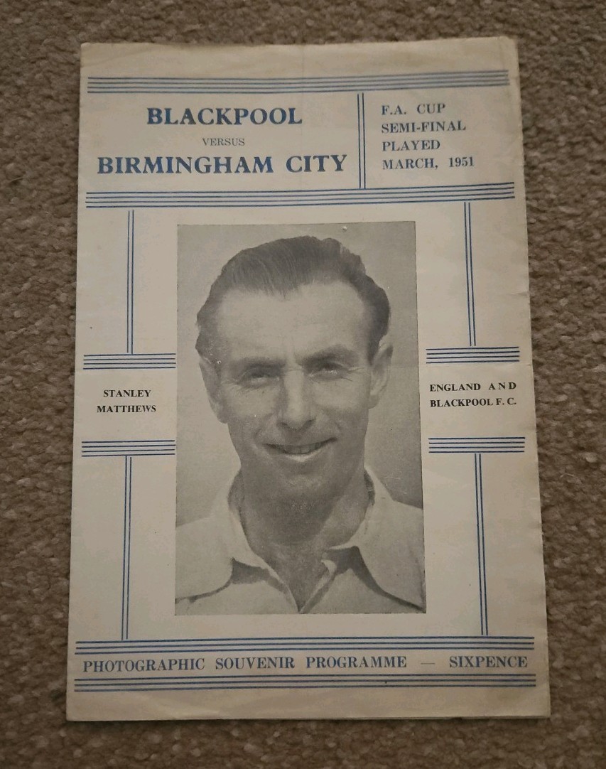 Blackpool V Birmingham City Fa Cup Semi Final 1951 PIRATE for sale on Ebay