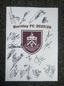 Burnley FC Football Club 2025/26 Season Hand Signed A4 Autograph Sheet,Dubravka for sale on Ebay