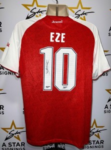 Eberechi Eze Hand-Signed Arsenal FC Champions League Match Shirt 25/26 With COA! for sale on Ebay