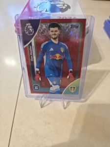 Topps Premier League 2026 Illan Meslier /5 Ruby Diamond Leeds United for sale on Ebay