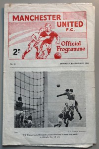 1963/64 Manchester United Reserves v Derby County Central League at Old Trafford for sale on Ebay