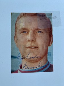 WEST HAM BOBBY MOORE ENGLAND  HAND SIGNED COLOUR PHOTO FROM 1960'S for sale on Ebay