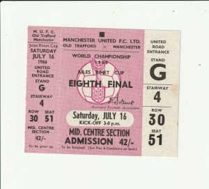 1966 WORLD CUP PORTUGAL v BULGARIA @ OLD TRAFFORD MANCHESTER UNITED ***UNUSED*** for sale on Ebay