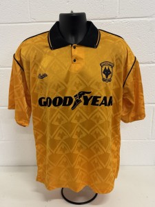 Original Wolverhampton Wanderers 1990-92 Wolves Home Football BUKTA DEADSTOCK LG for sale on Ebay