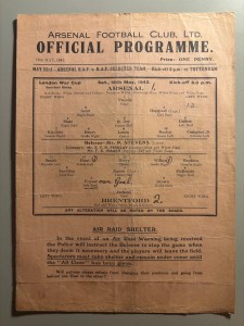 1941/42 Arsenal v Brentford London War Cup Semi Final Replay for sale on Ebay