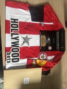 Signed Ivan Toney 17 Brentford Shirt With Full Certificate Or Authenticity for sale on Ebay