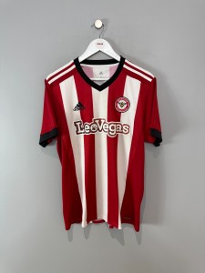 BRENTFORD 2017/18 HOME SHIRT  (size M)  ADIDAS ORIGINAL VINTAGE FOOTBALL SHIRT for sale on Ebay