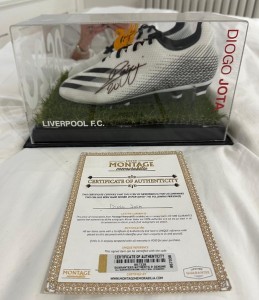 Adidas COA Signed Diogo Jota Football Boots Soccer Liverpool F.C 100%  Authentic for sale on Ebay