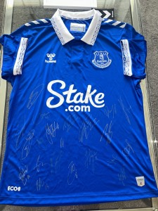 Signed Everton 2023/24 Season Football Shirt for sale on Ebay