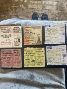 6 x Manchester United tickets 1967 - 1988 for sale on Ebay