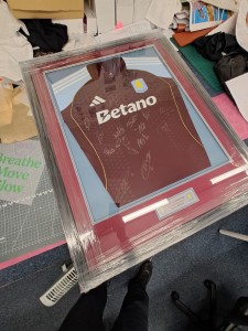 Aston Villa Framed Shirt Signed by The Full 2025/2026 Squad for sale on Ebay