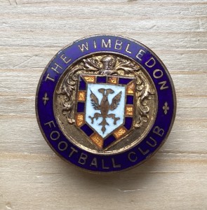 OLD RARE  1930 - 50s THE WIMBLEDON F.C BUTTONHOLE BADGE Maker Fattorini Ltd for sale on Ebay