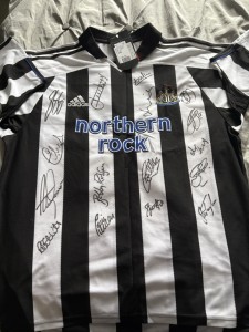 Newcastle United 2003/04 Season Signed Football Shirt, includes Sir Bobby for sale on Ebay