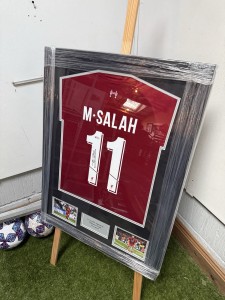 Mo Salah Signed Liverpool Shirt Beckett Witnessed for sale on Ebay