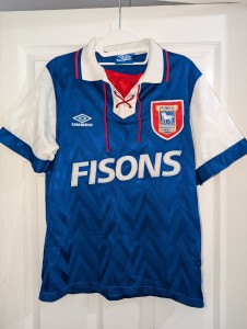 Ipswich Town FC Umbro 1992-1994 Original Home Shirt Adult Size S Small for sale on Ebay