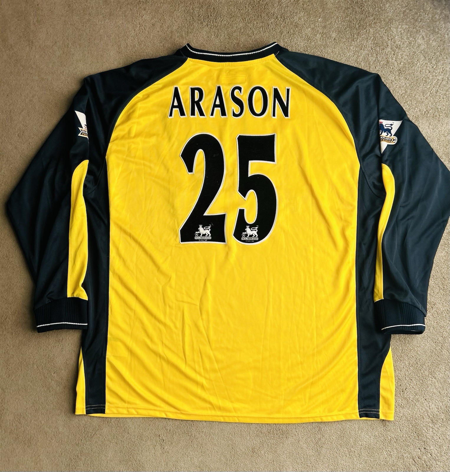Manchester City Arni Arason 2003/04 Match Worn Shirt - Ultra Rare Shirt for sale on Ebay